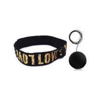 Stirnband mit Reflexball Kampfball mit Stirnband für Boxtraining Stirnband-Boxen Black M