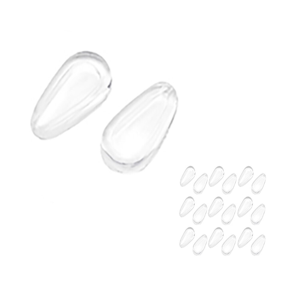 Inf Eyeglass Nose Pads Anti-Slip 10 Pairs Transparent