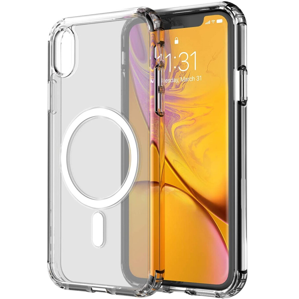 Mobile Case Compatible With Iphone Xr Magsafe Charging Support Clear/ White 7314280252220