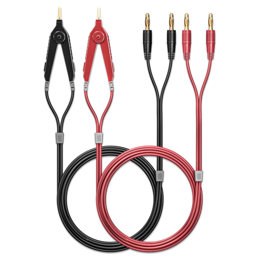 Banana Plug To Goldplated Kelvin Clip Test Leads 1.2M Flexible Copper Wire For Multimeter 9199774087452
