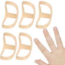 Attelle de doigt pour doigt à ressort avec différentes tailles, paquet de 5 Beige Size 10+11+12+13+14