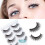 Χειροποίητες βλεφαρίδες ψεύτικης βιζόν με 3D αφράτο εφέ, φυσικές μαύρες ολόκληρες 3