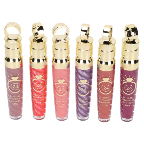 Cruelty Free Lip Gloss, Μεταλλικό Υγρό Κραγιόν με Γκλίτερ, Αδιάβροχο Ματ Κραγιόν Μακράς 1