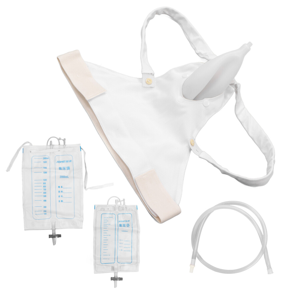 Breathable Silicone Female Urine Bag Collector 1000ML/2000ML