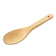 Eleganter Bambus-Rührlöffel, robustes und hitzebeständiges Küchenutensil aus Holz für vielseitige Verwendung beim Kochen und Servieren, 23 cm /