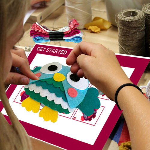 Creative Diy Sewing Kits For Kids, Interactive Learning Experience With Portable Sewing Set, Boosts Imagination And Educational Value In Educational 1