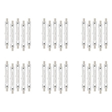 30 Pack R7S 118mm 300W 230V,R7S Halogen Linear Light Bulb, Dimmable Halogen Lamp for Construction Work Landscape