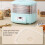 Dryer Machine For Home Use Dehydrator With 3Layer Trays Adjustable Thermostat LED Display Timer And Temperature Control 3