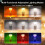 Wireless Bottle Lamp, LED Bottle Light with Projection Function, Wine Bottle Lamp with 3 Color Temperature & RGB Light 3
