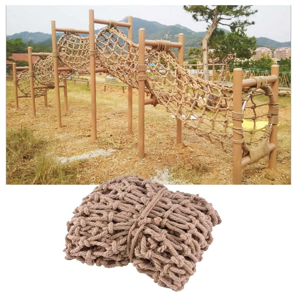 Kinder Safety Climbing Net Staircase Balcony Fall Protection Net, Hemp Rope Fence Net (1*3m)