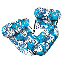 Floating Hammock Float, Inflatable Pool Hammock Float Lounge Chair with Backrest, Saddle Drifter Raft, Outdoor Swimming for Beach Lake Travel Blue