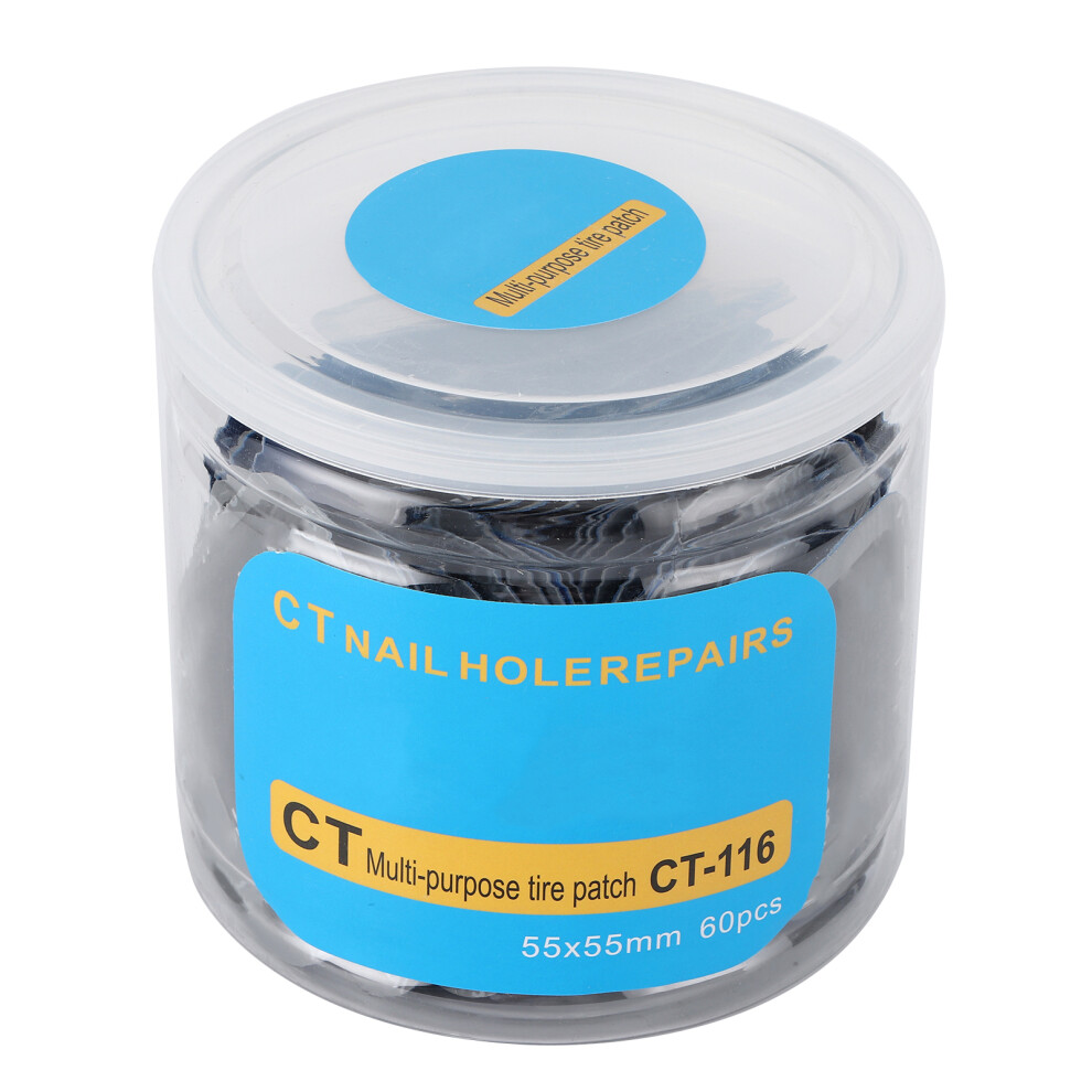 Economical 60Pcs Tire Patch 55Mm Rubber Set For Quick Auto/Motorcycle Fix 7901379306409