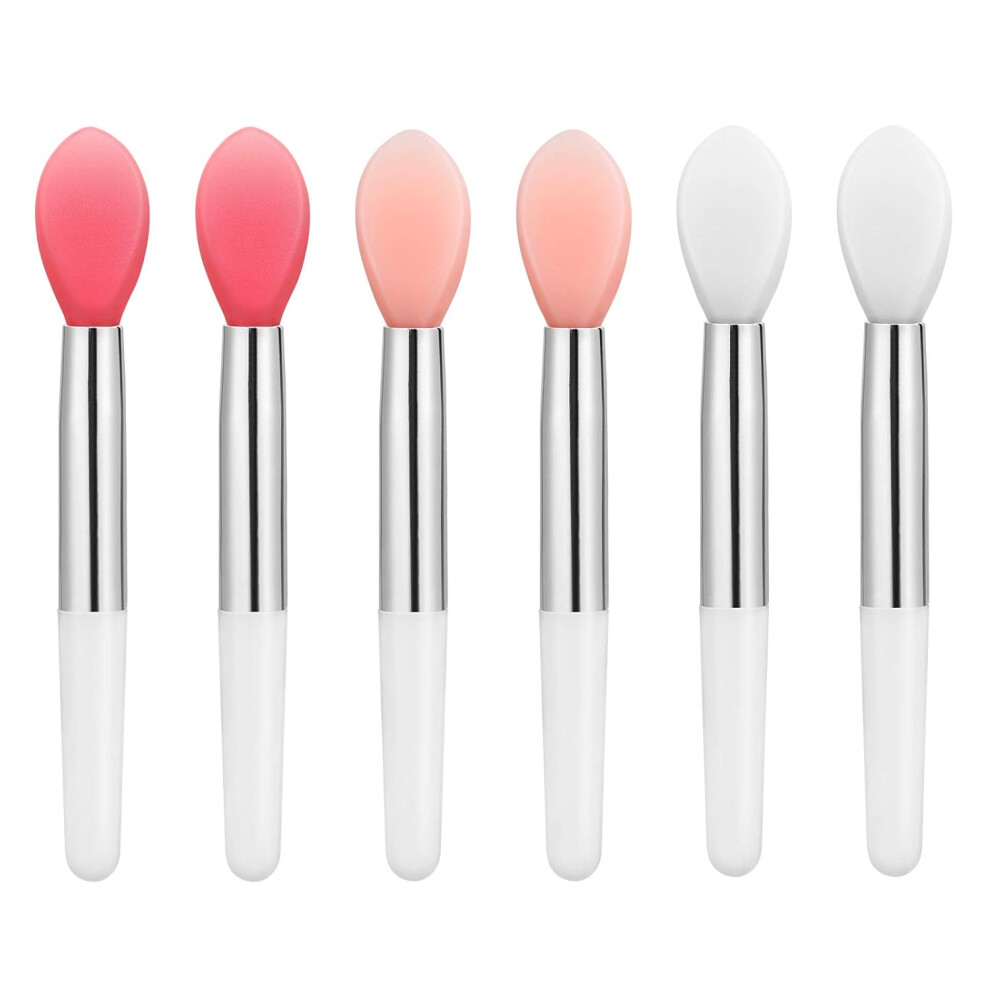 Silicone Lip Brush, Non-toxic and Odorless, Gentle and Soft Silicone Material for Professional Makeup, Portable and Easy to Use (6PCS) For Nightclubs