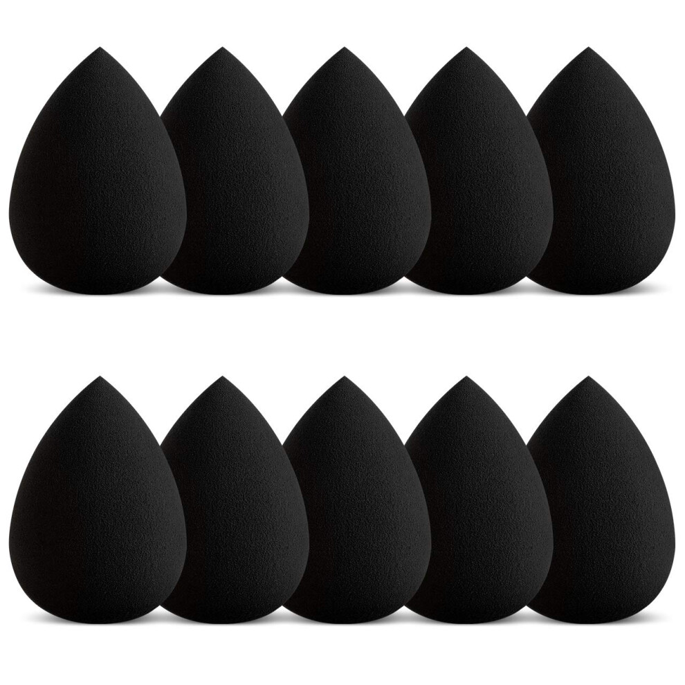 Professional Makeup Artist Tool With Non-Toxic Water-Soluble Dyes, Micro Mini Makeup Sponges For Wet Or Dry Use, Latex-Free Vegan Material (10PCS)