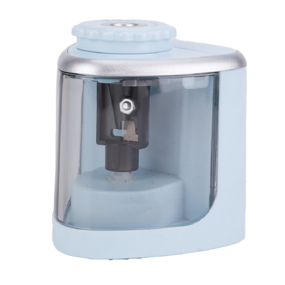 Effortless Pencil Sharpener, Gift for All Occasions, Manual & Automatic Sharpening with Safety Lock, Battery Operated for 6-8mm Pencils, Portable