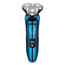Essensiell elektrisk barbermaskin for menn, våt-tørr barbermaskin, kraftig motor med utskiftbare blader, USB-ladet, reisevennlig elektrisk