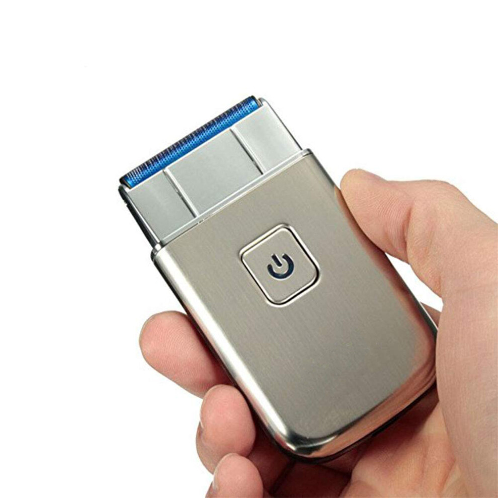 Silver High-Speed Motor Electric Shaver, Comfortable Ergonomic Design Ensures Optimal Grip, Ultra-Thin Reciprocating Blade For Smooth Shaving,