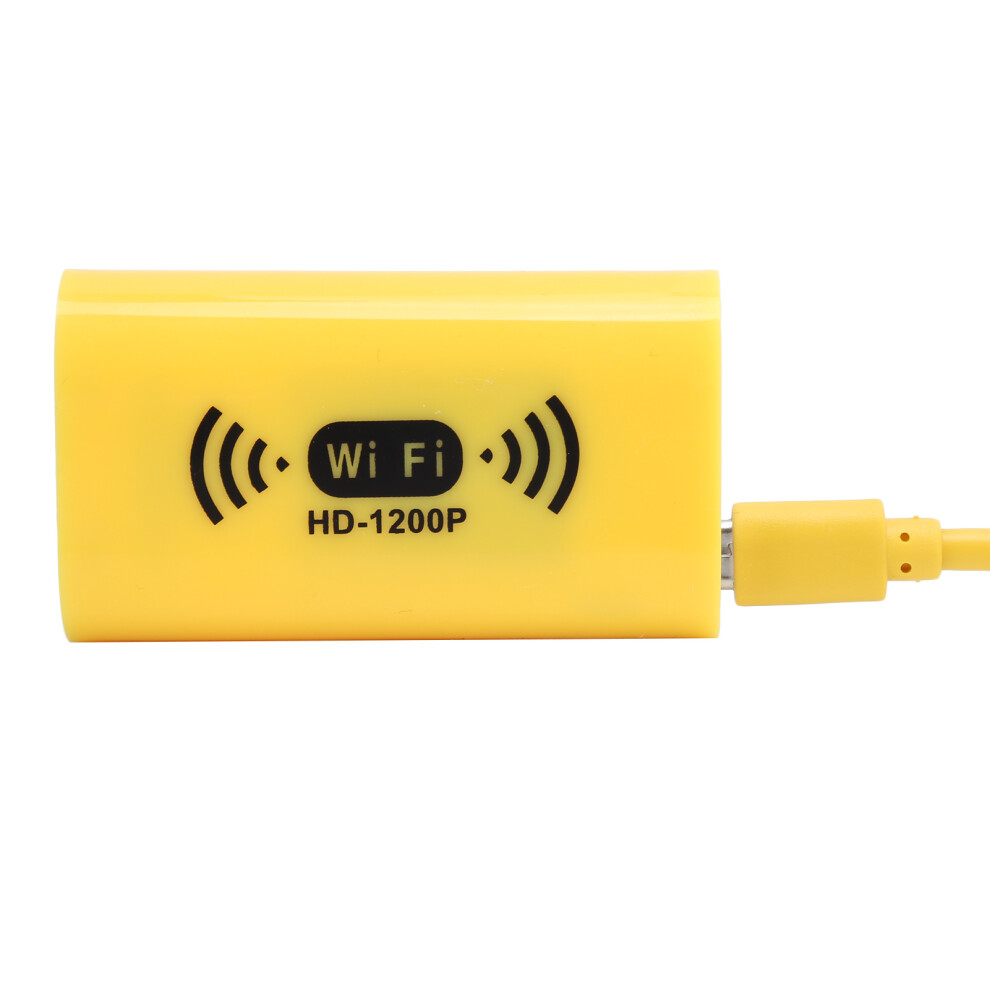 8Mm 1200P Waterproof Wifi Endoscope For Ios/Android, 1M Yellow 4911379306517