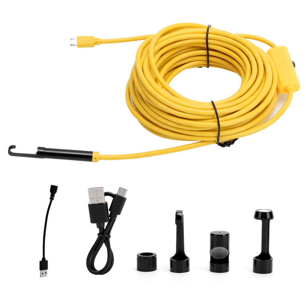 Ultimate Inspection Solution: Wireless Endoscope, Split Screen, 1200P Hd Camera, Semi-Rigid Cable For Professional And Personal Use 9012494481747