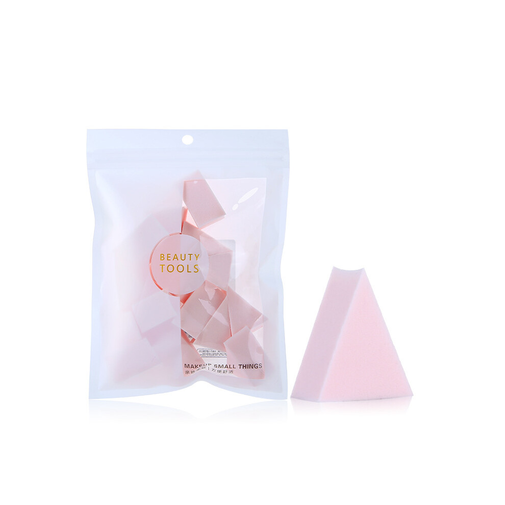 Triangular Powder Puff For Contouring Makeup, Super-Soft Velvet With Teardrop Design, Latex-Free Sponge Perfect For Wet Or Dry Cosmetics, Well Suited