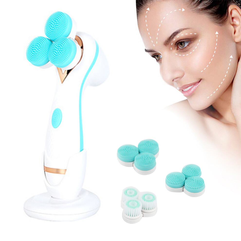 Ergonomic Facial Cleansing Brush, Waterproof Rechargeable Tool For Sensitive Skin With Deep Cleansing Capabilities For Halloween Parties
