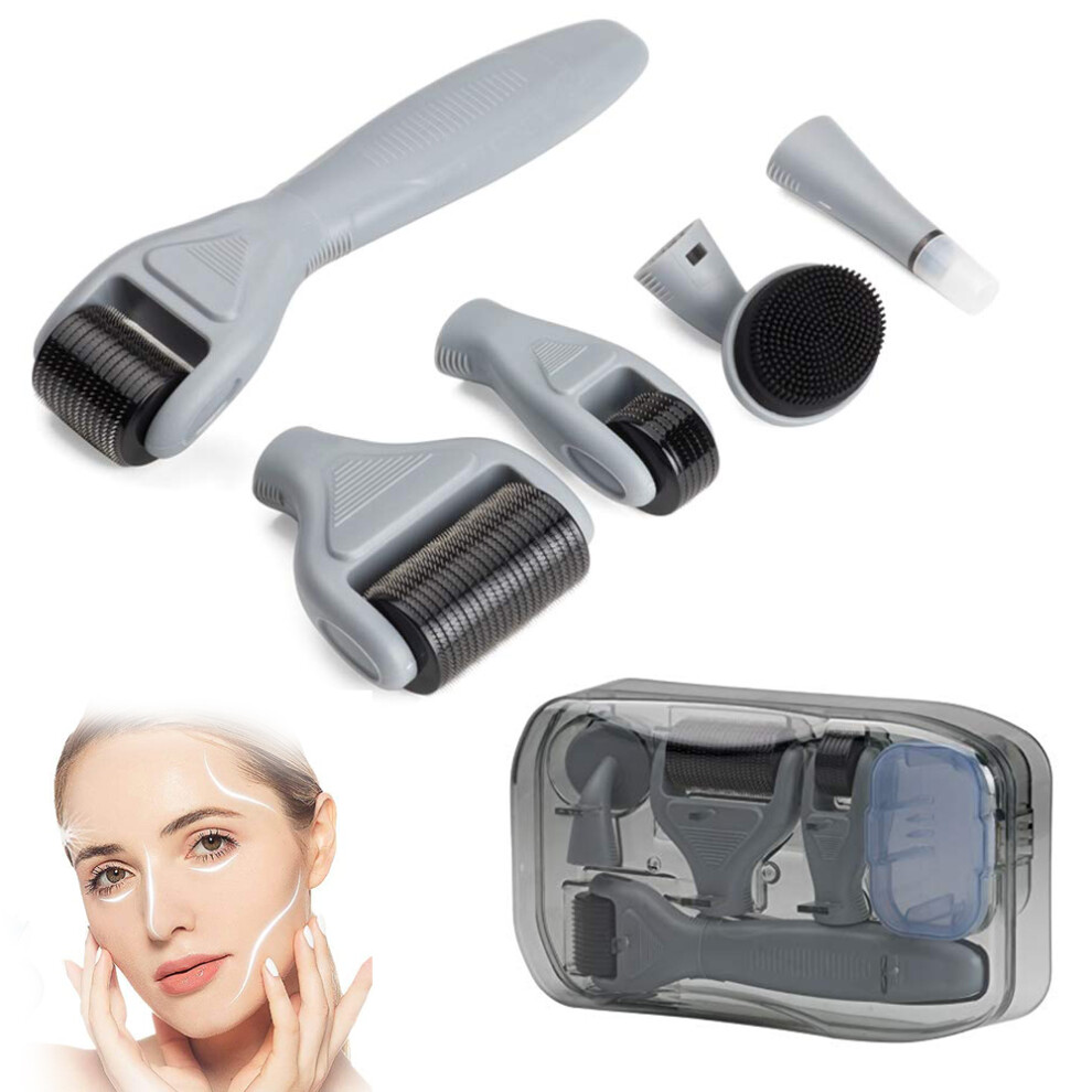 Skin Care Tool, Microneedle Roller With Ergonomic Handle For Exfoliation And Enhanced Product Absorption At Home For Halloween Parties For Nightclubs