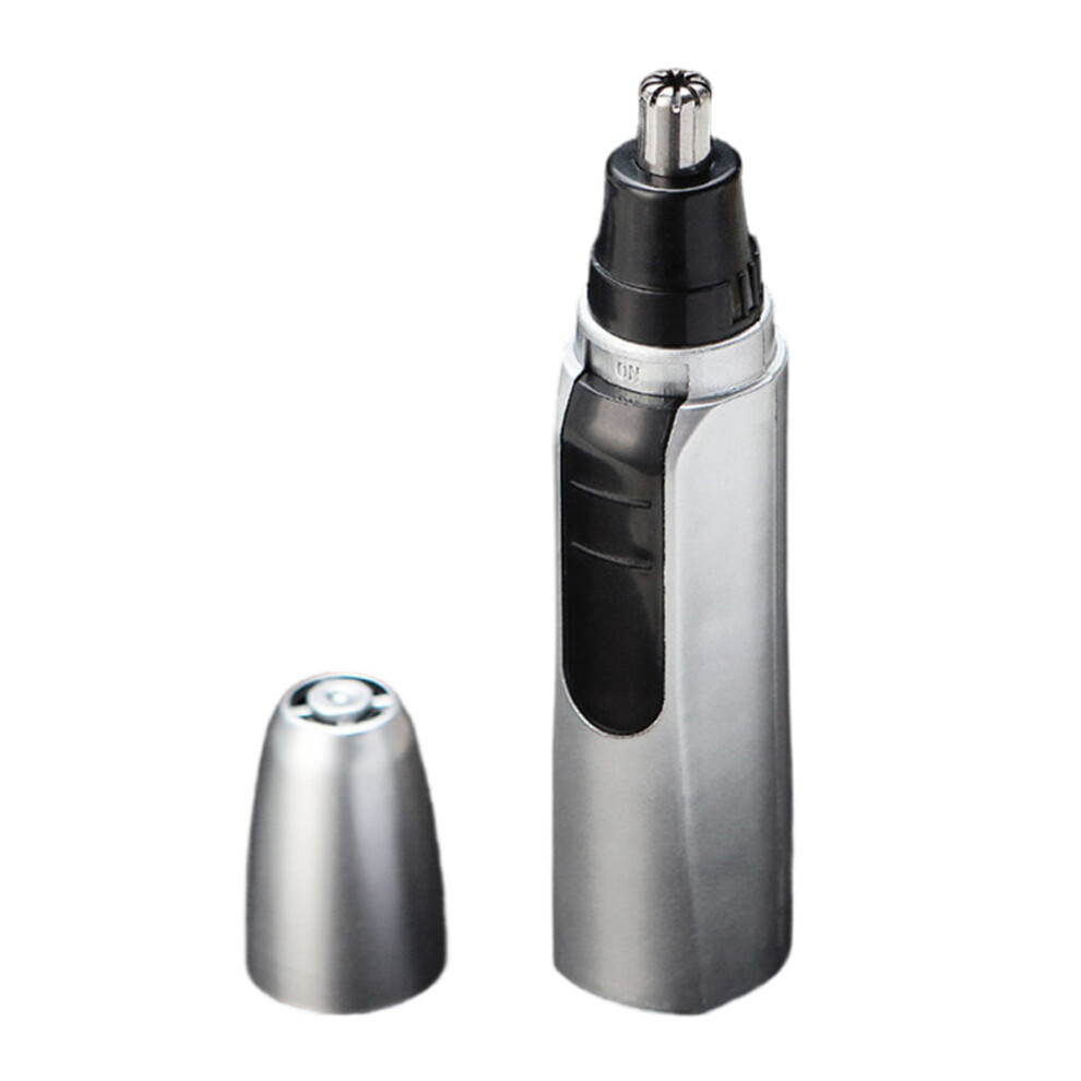 Micro Vacuum System Nose Trimmer, Quiet High Speed Motor Electric Nostril Nasal Hair Clippers for Clean Grooming, Unisex Hair Trimmer Stainless Steel