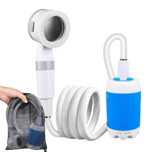 Shower Pump - Rechargeable Camping Shower with Intelligent Battery, Waterproof Outdoor Kit for Hiking and Travel