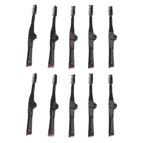 Vegan Brush Πινέλο Φρυδιών με Διπλή Άκρη για Χνουδωτή Εμφάνιση με Φτερά Αδιάβροχη 1