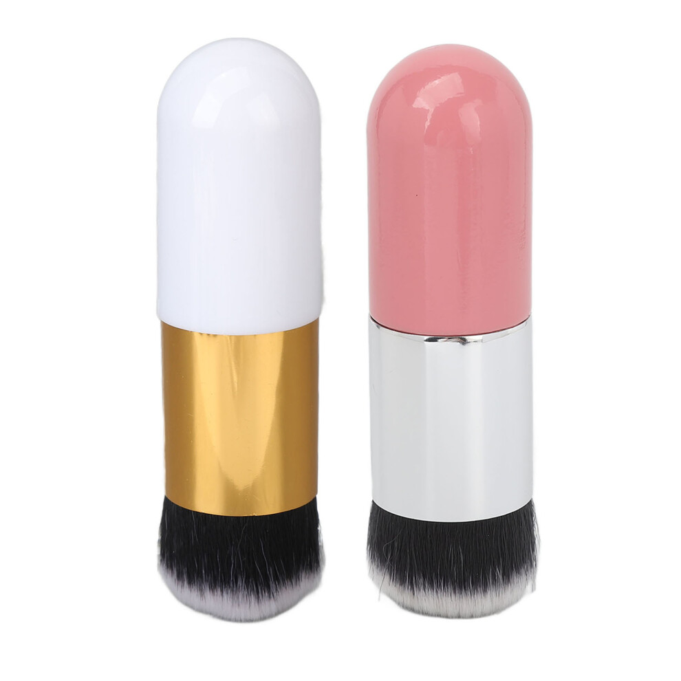 Dense Bristles Chubby Makeup Brush Blending Liquid Products Foundation Brush Nylon Fiber Material Versatile Foundation Brush Soft And Silky Travel