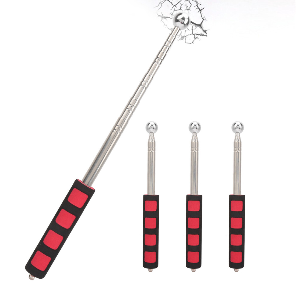 4Pcs Telescopic Clay Drum Hammer 98Cm Adjustable Inspection Tool 4051379306978