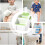 2 Step Stool for Children, Sturdy Double Step Stool for Toddlers, NonSlip Stool, Foldable Green 4
