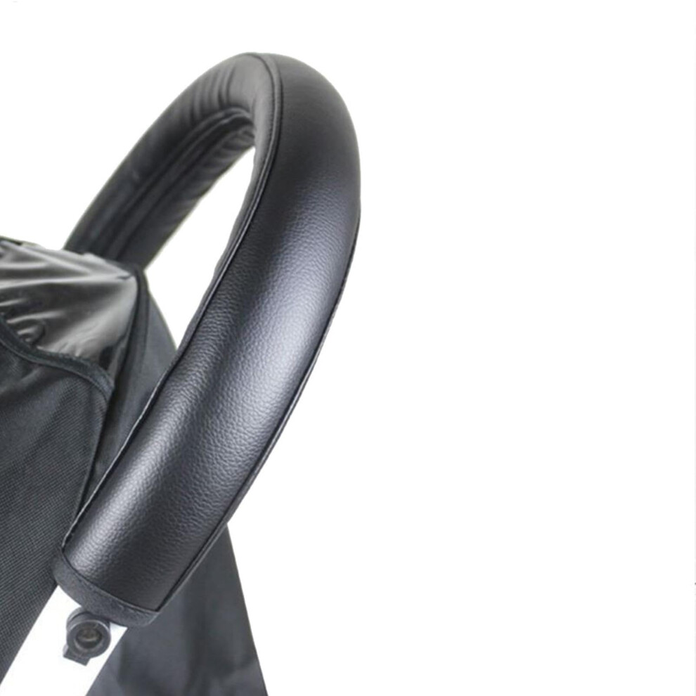 Pushchair Armrest Cover  Leather Handlebar Sleeve For Stroller Elastic Dustproof Armrest Protector Fits Pushchairs