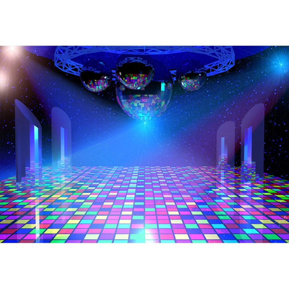 Vinyl Photo Background Disco Lights Stage Background 3X2m 9199774575393