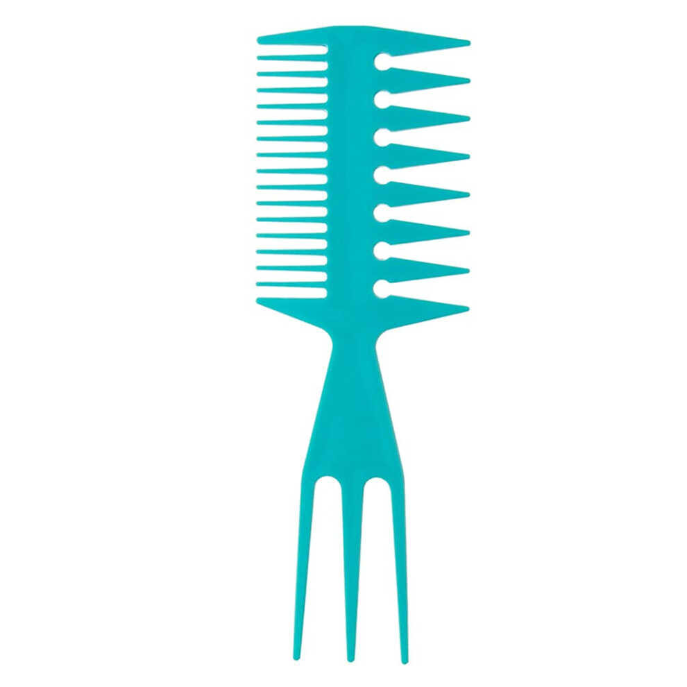 Unisex Wide Tooth Comb For Curly Afro Hair Men, Plastic Detangling Hair Pick With Smooth Glide