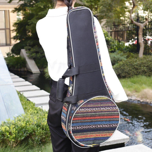 Mandolin Gig Bag with Shoulder Strap, Durable Padding, Oxford Fabric Case with Accessory Pocket 2