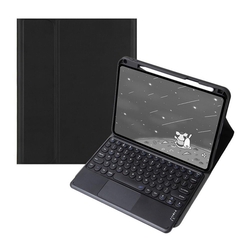 Detachable Normal/Touch Keyboard Case For 11Inch Tablet 2024 Flip Leather Case Black 9187378434079