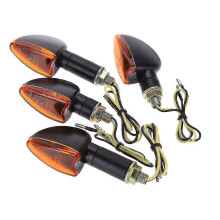 4pcs 12v Motorcycle Bike Bulb Amber Front Back Turn Signal Indicator Light