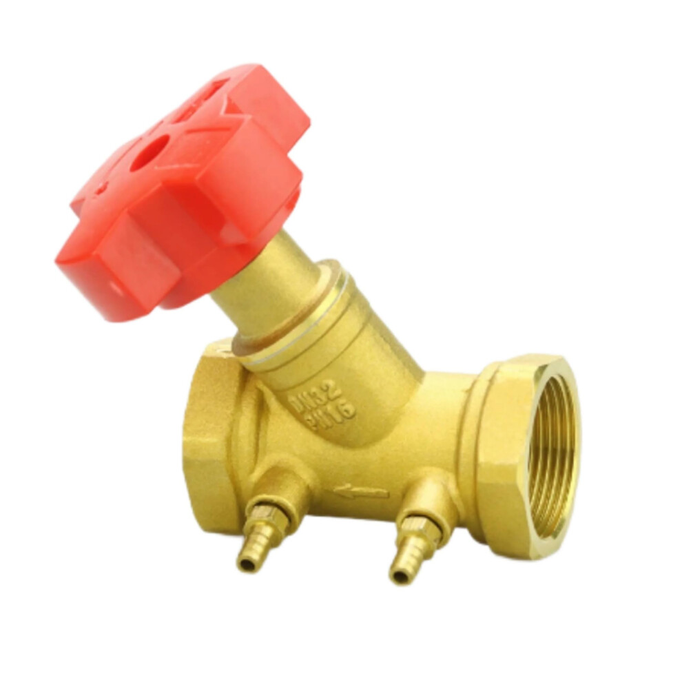 1 Inch Brass Balancing Flow Control Valve Dn25 With Manual Digital Adjustment For Hvac Systems 9199774576109