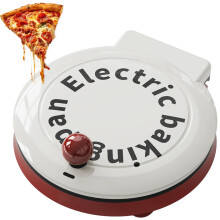 Electric Pizza Maker, 1000W Indoor Portable Pizza Oven, Double Sided Heating, 4in1 Pancake and Omelette Maker, 8 Inch