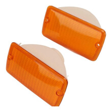 Auto-Frontblinker-Abdeckung 55157033AA 55157032AA für TJ 1997-2006, Vordere Stoßstangen-Lichtabdeckung, Schwarz