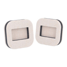 5 pcs Rectangle Felt Caster Cups for Hardwood & Tile Floors, Bean Color