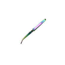 Pince à ongles en acrylique gel arc-en-ciel couleur titane de qualité professionnelle, outil portable en acier inoxydable à pointe biseautée pour