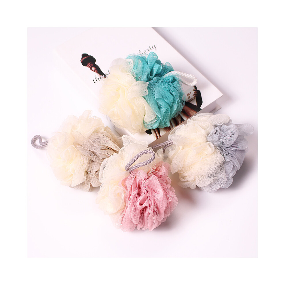 Bath Loofah Sponge Set Of 4, Exfoliating Body Scrubber With Hygienic Vacuum-Sealed Packaging For Gentle Exfoliation, In Multiple Elegant And Classic
