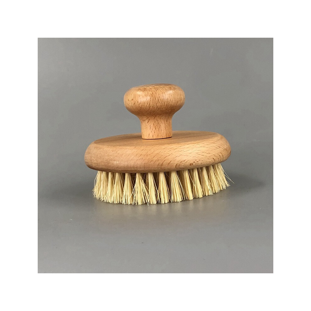 High-quality Wood Premium Bristles Shower Brush, Promotes Smoother And Brighter Skin, Unclogs Pores And Removes Dead Skin Cells, Improves Lymphatic D