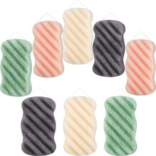 Eco-Friendly Konjac Exfoliating Bath Sponge, Improves Skin Texture & Removes Toxins, pH Balancing Facial Cleanser, Convenient For Travel & Daily Use,