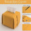 Leather Tissue Box Holder Rectangular Square, Tissue Box Cover Dispenser (Yellow) 2