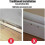Double-Head Skirting Thread Seamless Nail - Solid Wood Baseboard Nails with 4