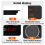 Digital Thermometer Multifunctional Home Office Electronic Temperature and Humidity Display Device LED Clock 2