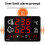 Digital Thermometer Multifunctional Home Office Electronic Temperature and Humidity Display Device LED Clock 3